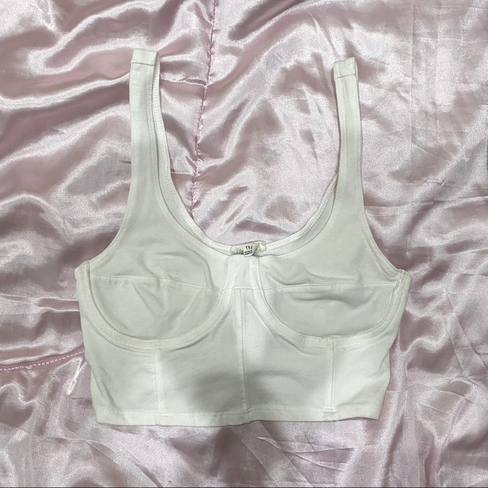 White Crop Top